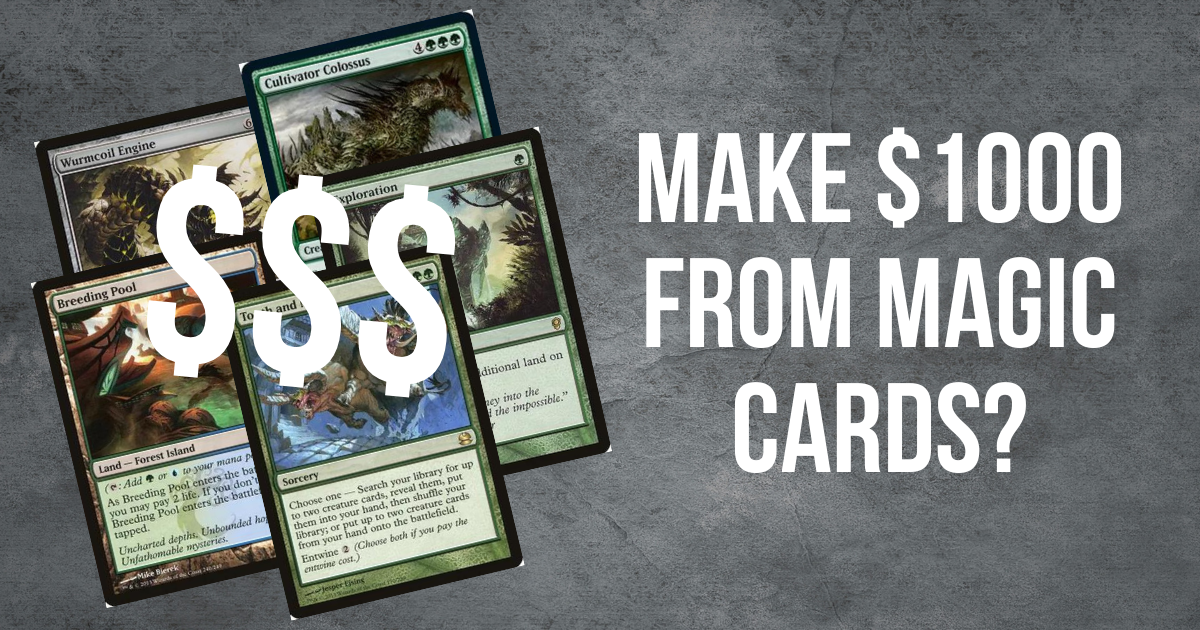 How I Made 1000 in a Month by Selling Magic Cards The Side Hustle Club