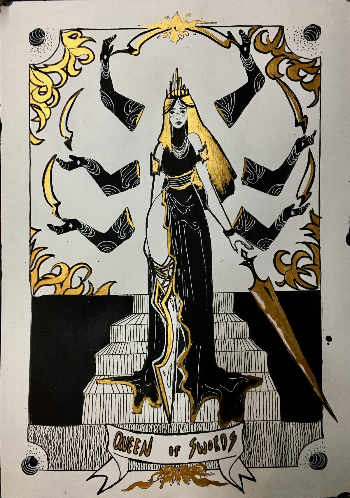 Análise da carta de tarot: A rainha de espadas 