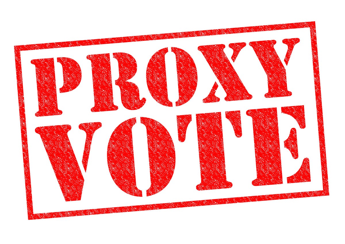 a proxy vote a proxy vote