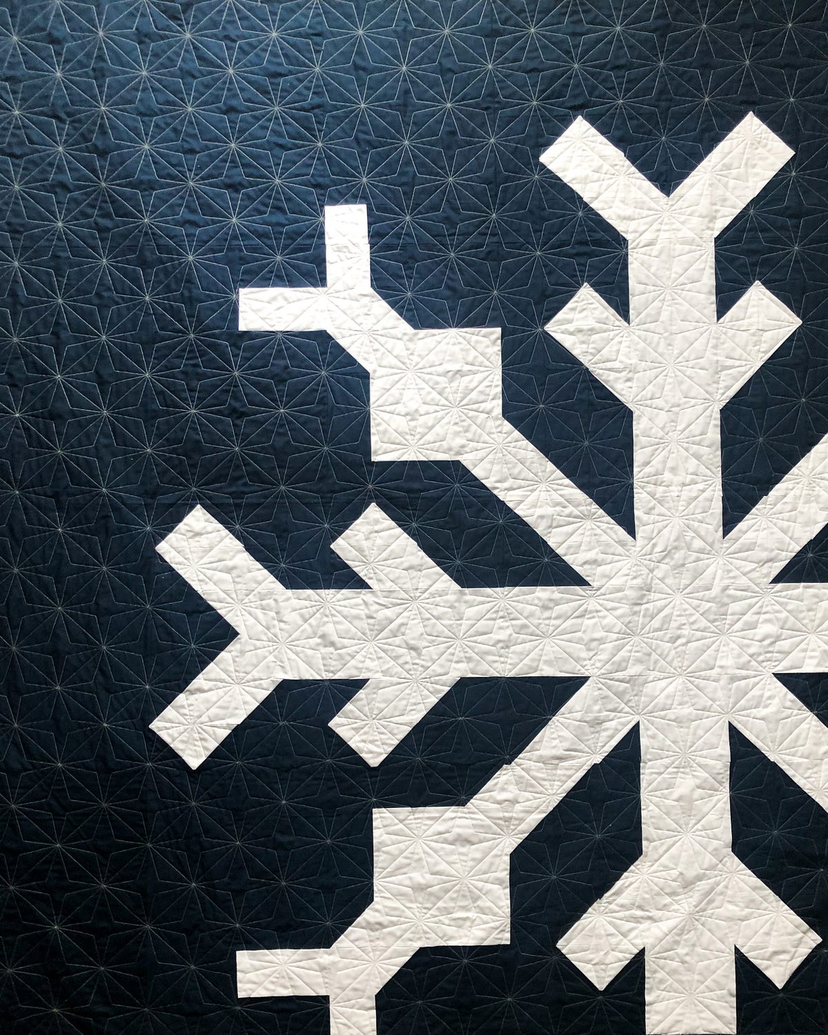 Snowflake Quilt X2. Behind the seams of my Snow Flake… by Kaylin