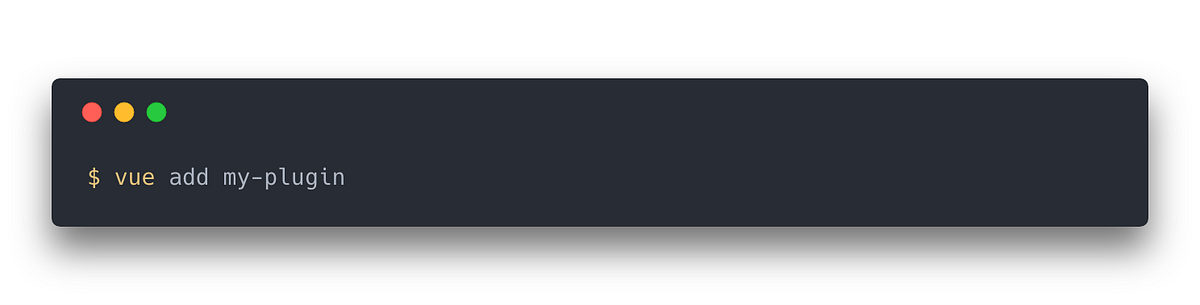 How to build your own vue-cli 3 plugin | by Seb.L. | Medium