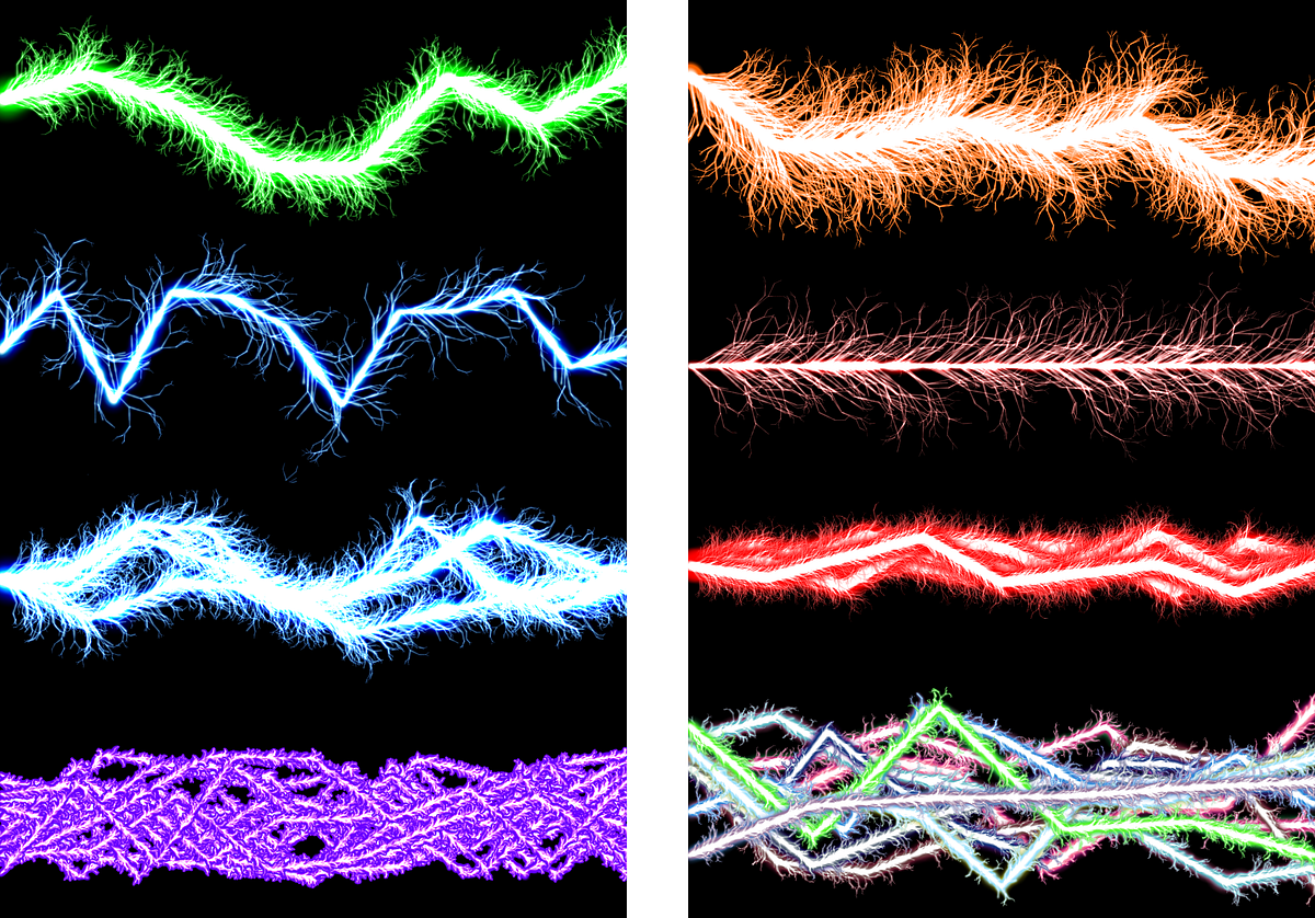 Procedural Lightning Textures And A Chain Lightning Attack by