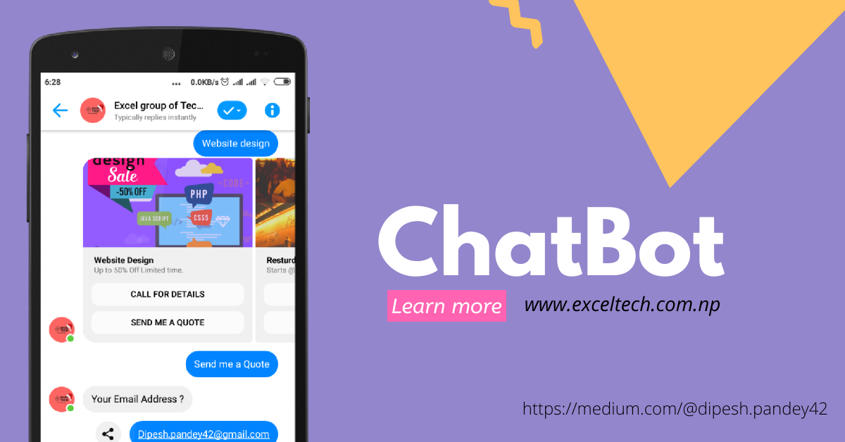 Building Conversational A.I. Chatbot with Google and Python Webhooks | by  dipesh pandey | Chatbots Life
