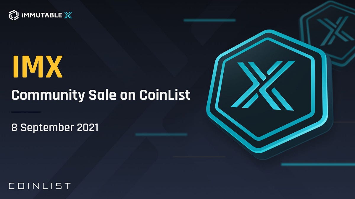 IMMUTABLE X (IMX) Token Sale on Coinlist ICO Lottery Crypto Medium
