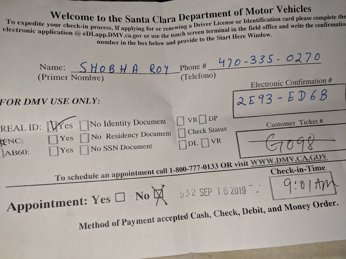 DMV Sucks. The crazy morning begins, Followed by  by Shobha Roy