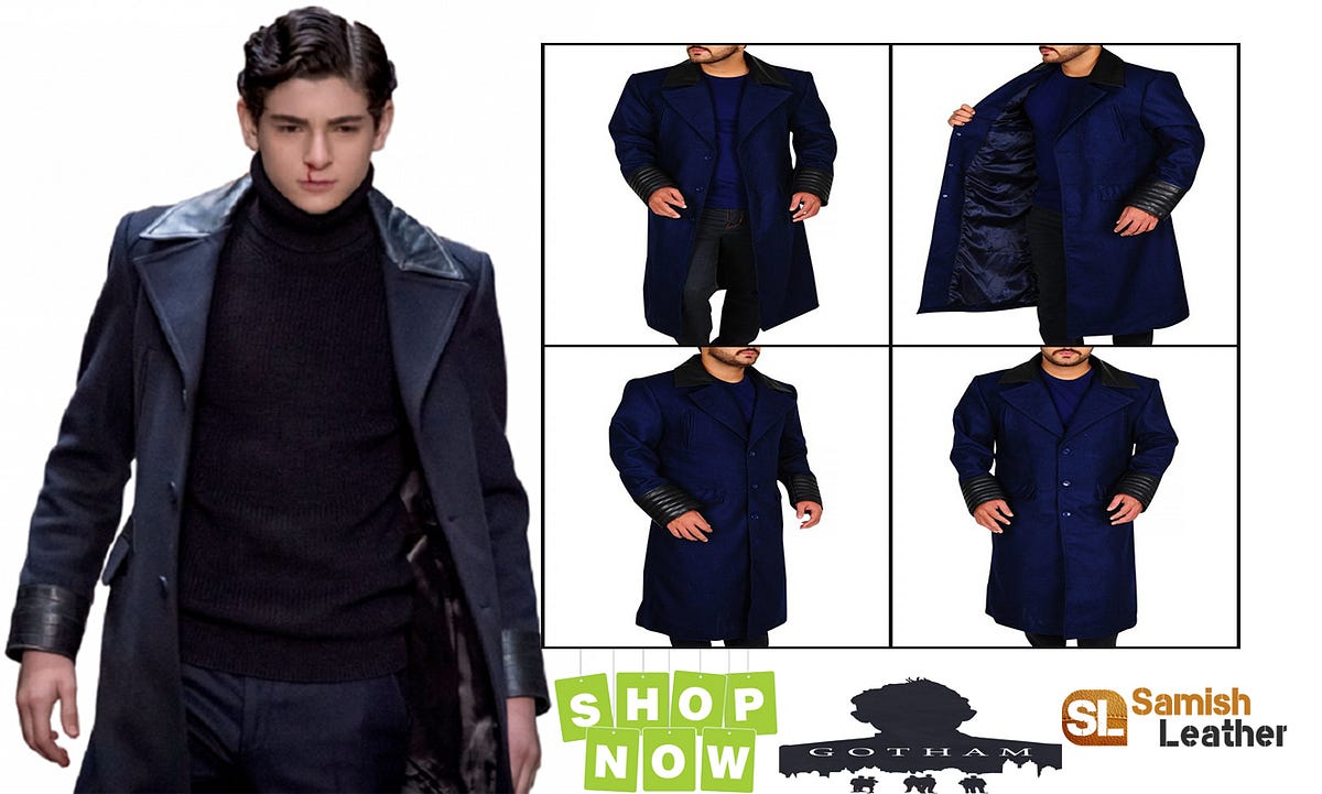 David Mazouz Gotham Bruce Wayne Coat 