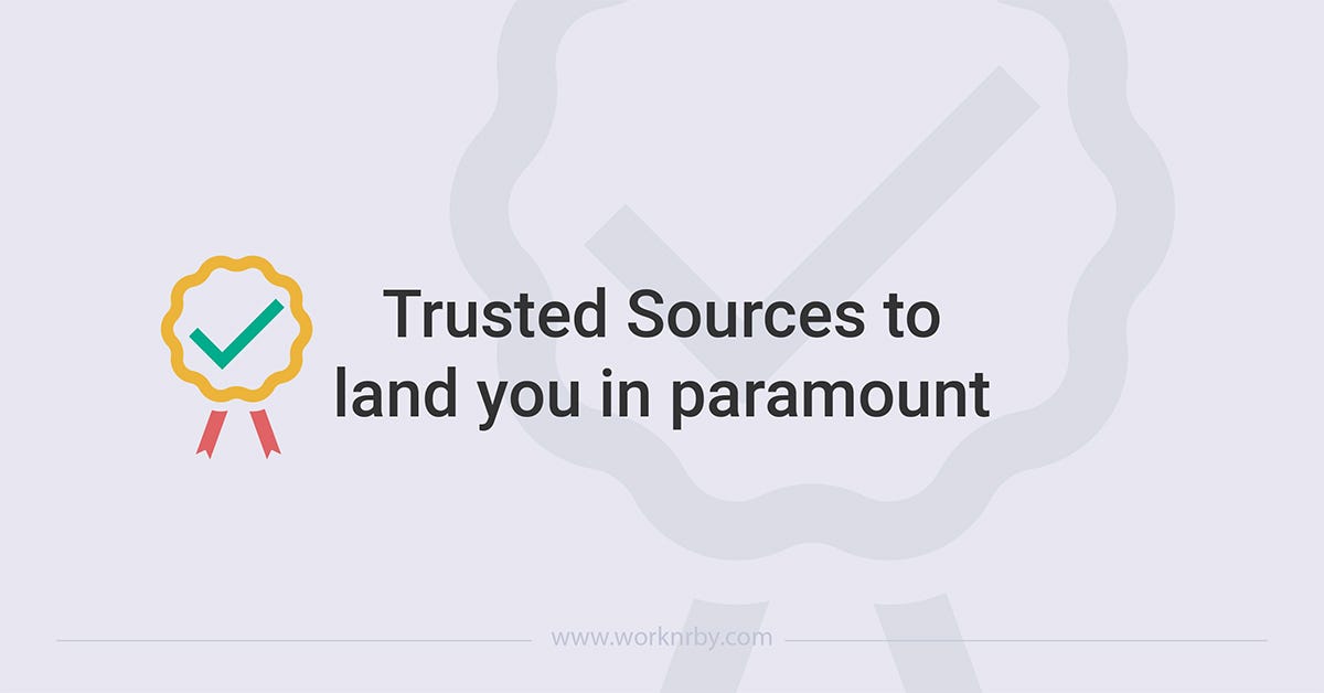 Trusted Sources to Land you in Paramount Jobs Nearby by WORKNRBY