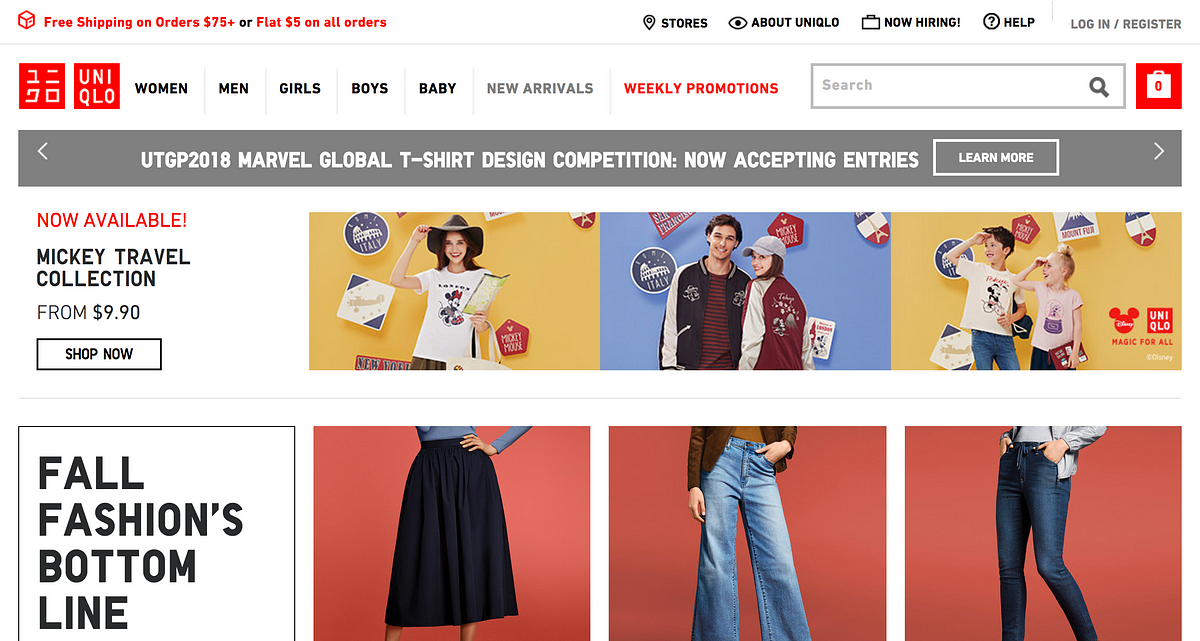 website uniqlo