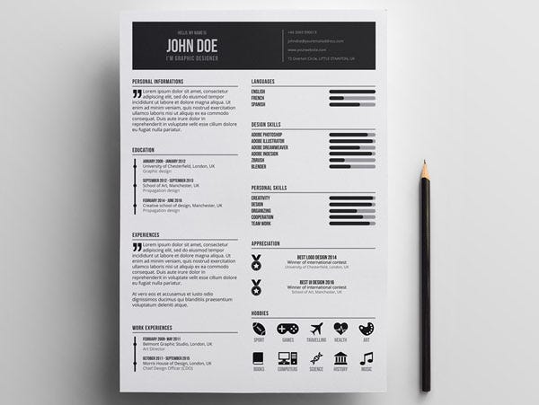 20 Free Professional Resume Templates For Maximum Impression By Julian Ma Medium