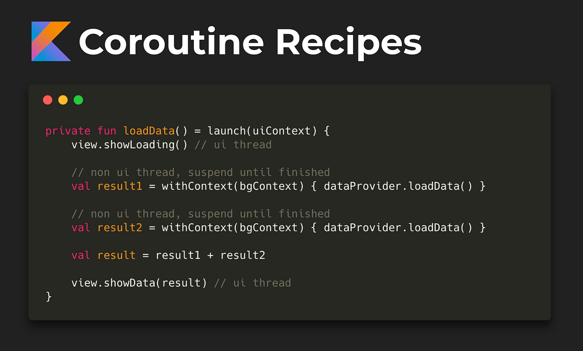 Android Coroutine Recipes. Table of Contents | by Dmytro Danylyk |  ProAndroidDev