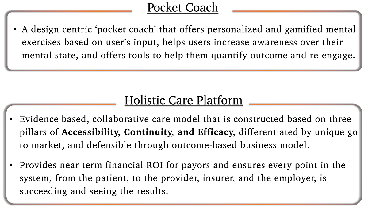 Mental Health Landscape. Summary  by Pourya Moradi  Think+ Ventures 
