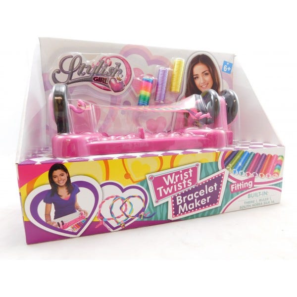 Stylish Girl Wrist Twists and wear Bracelet Maker kit with 14 Colour