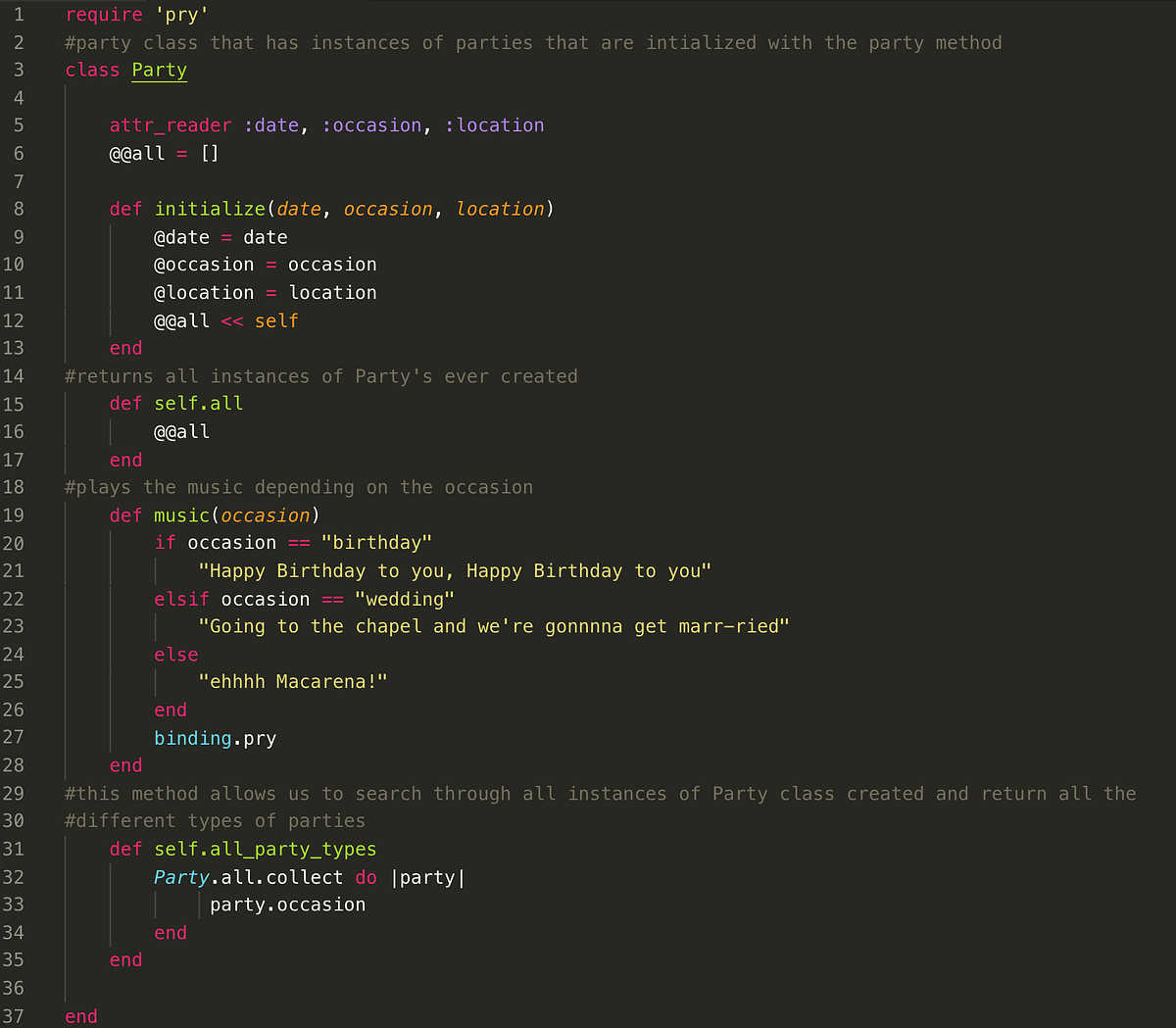 Intro to Binding.Pry. Today marks the end of the second week… by
