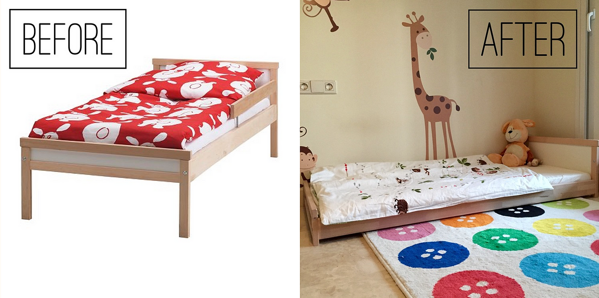 The perfect IKEA montessori bed. Since I wrote about Oliver's montessori… |  by Carlotta Cerri | La Tela di Carlotta (english) | Medium