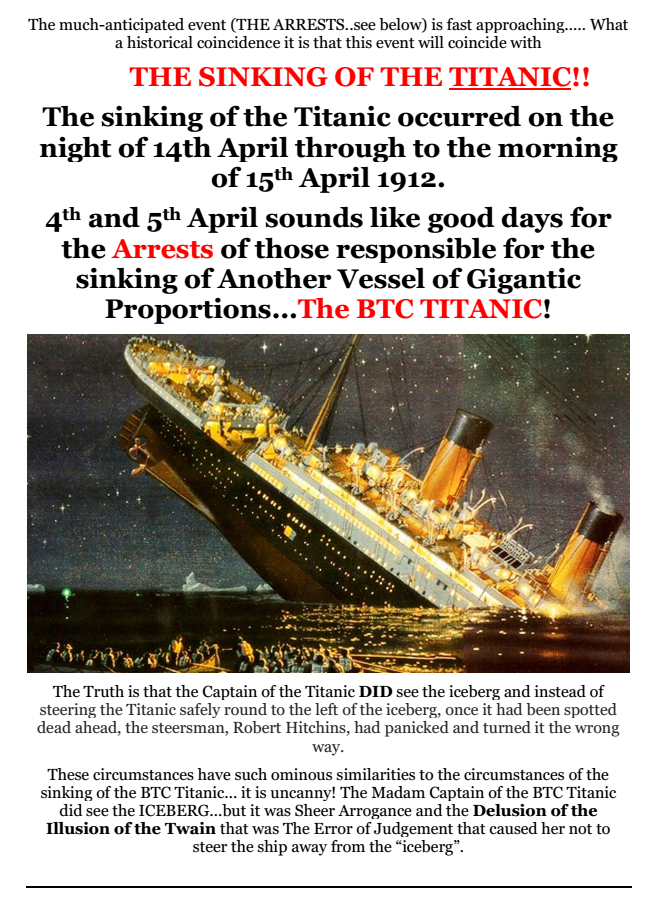 The Impending Arrests Of Those Responsible For The Sinking