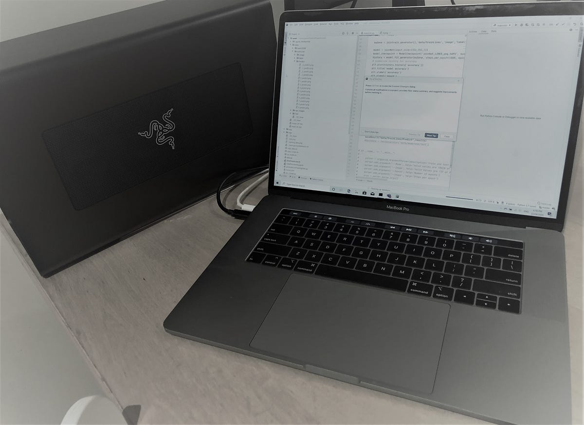 eGPU for Mac — Deep Learning with Tensorflow on a Macbook Pro with Bootcamp  Windows 10 | by Peterfitchcsiro | Medium