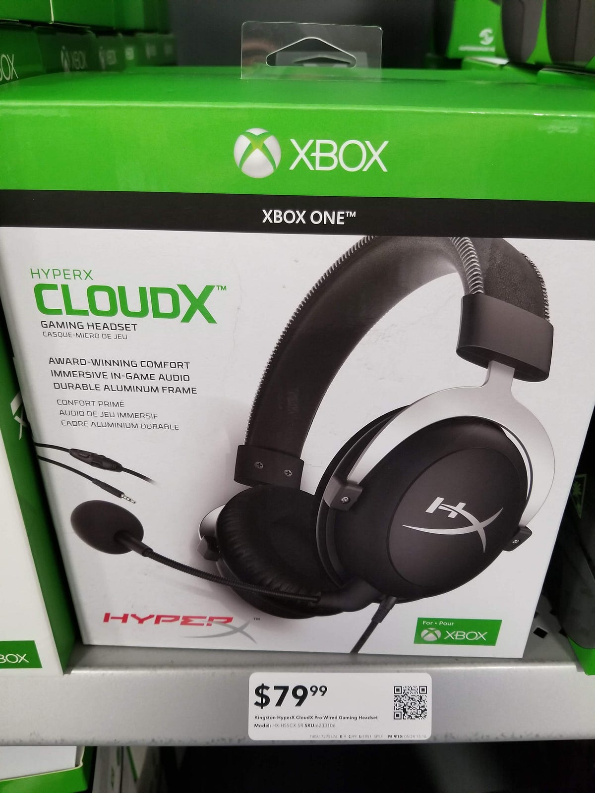 kingston hyperx cloudx gaming headset