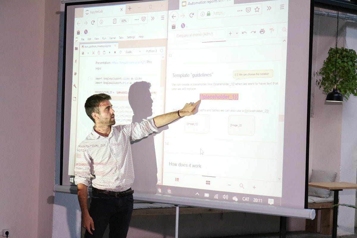Python Meetup “Automatize reports using Google Slides API” at pybcn
