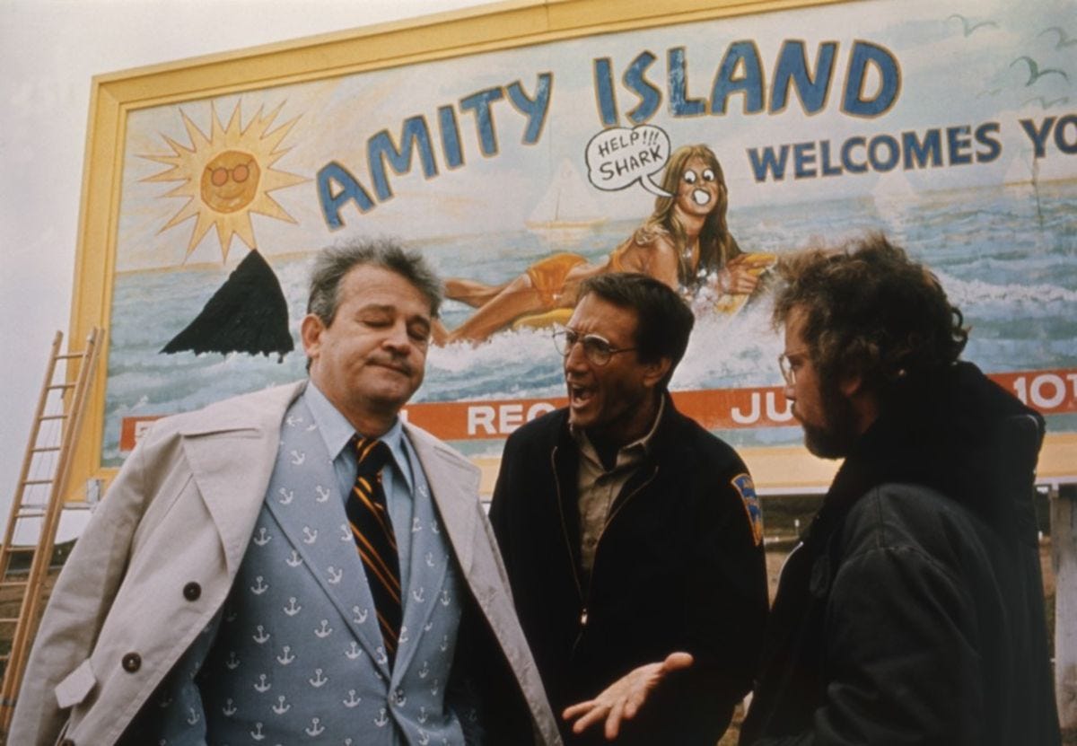 Jaws (1975) Hooper was the one who vandalized the Amity Island billboard : r/FanTheories