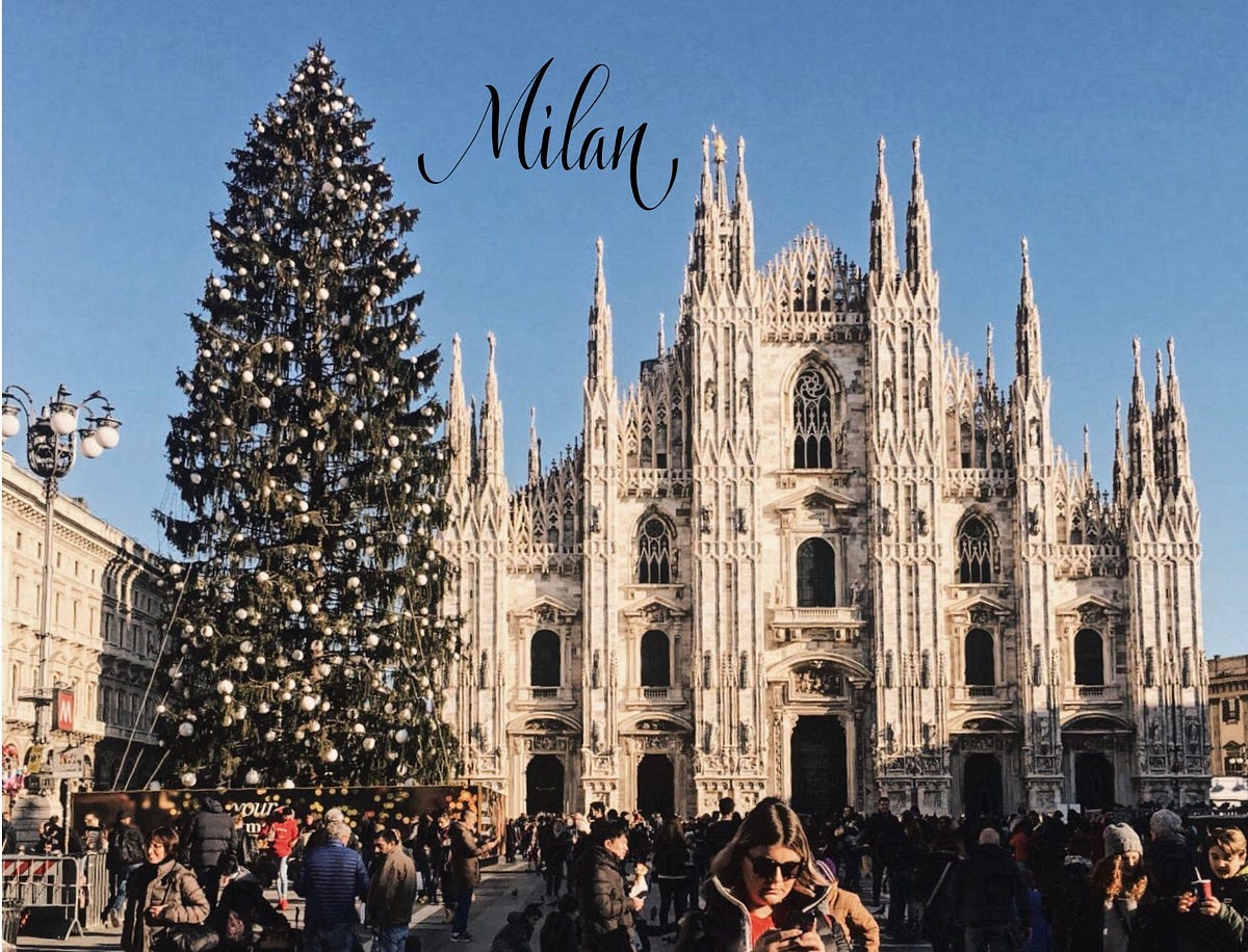Новогодний Милан.
