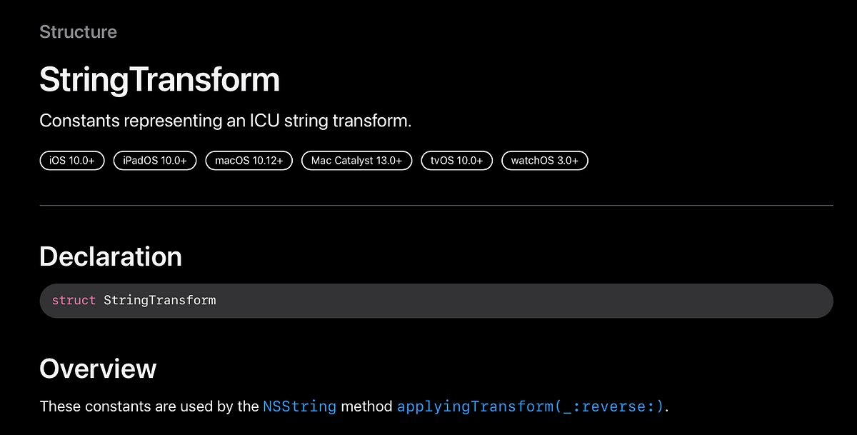 利用 StringTransform(ICU string transform) 做文字轉換 — 拼音，注音 & 繁簡轉換 by 彼得潘的
