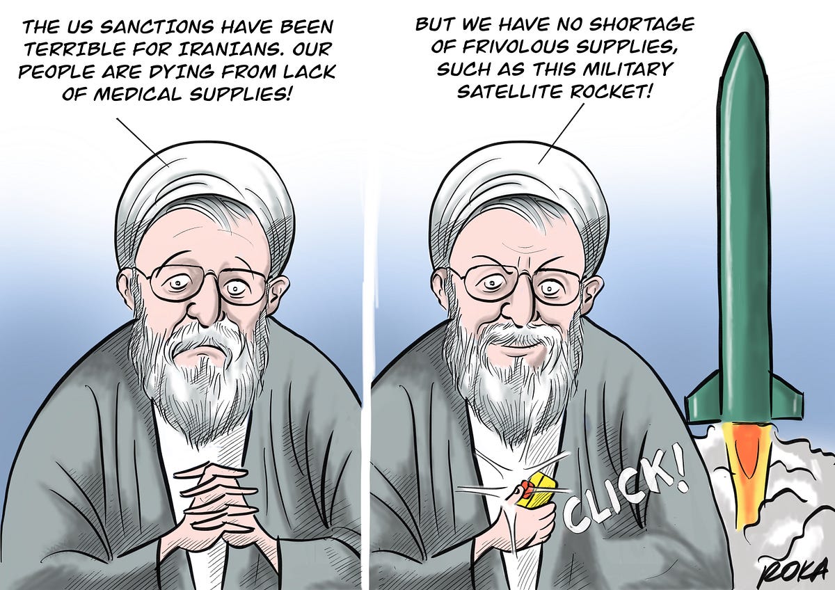 Iranian interest during COVID crisis | by Political Cartoons by P. Roka ...