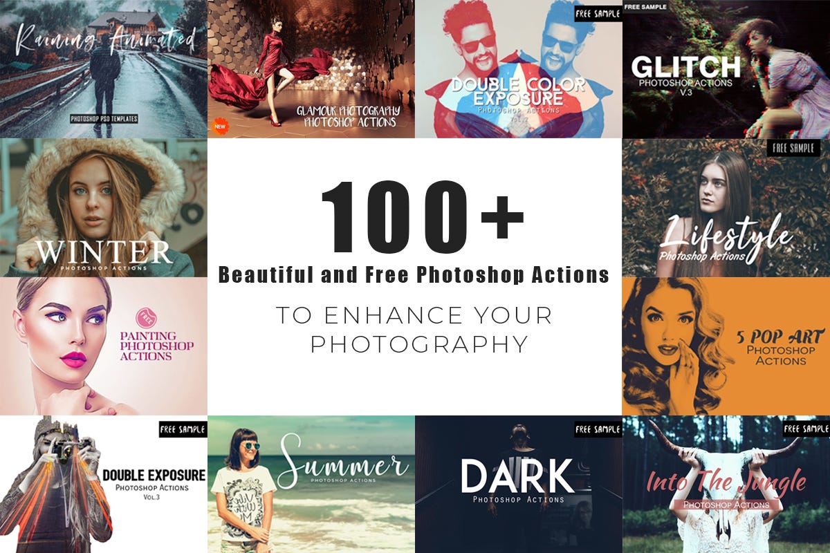 100 Beautiful And Free Photoshop Actions By Syed Faraz Ahmad Medium