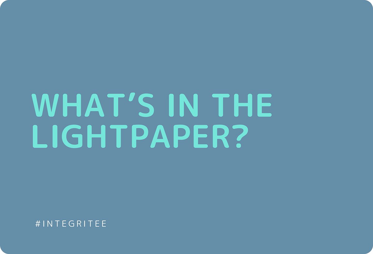 What’s in the lightpaper?