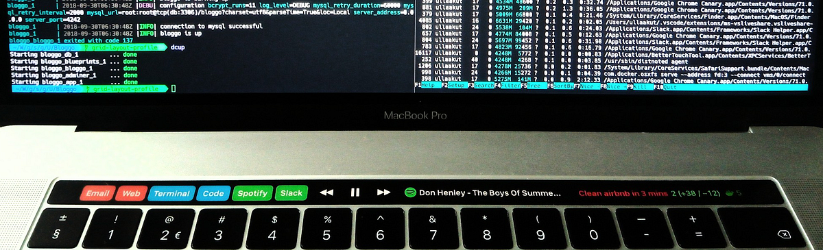 Making the MacBook Touch Bar useful [Updated September 2018] | by Brendan  Le Glaunec | Medium