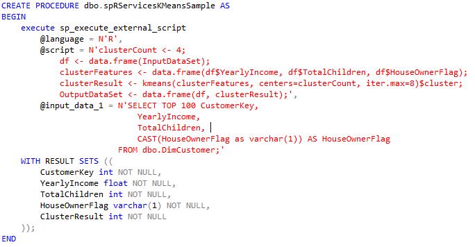 sql server r services tutorial