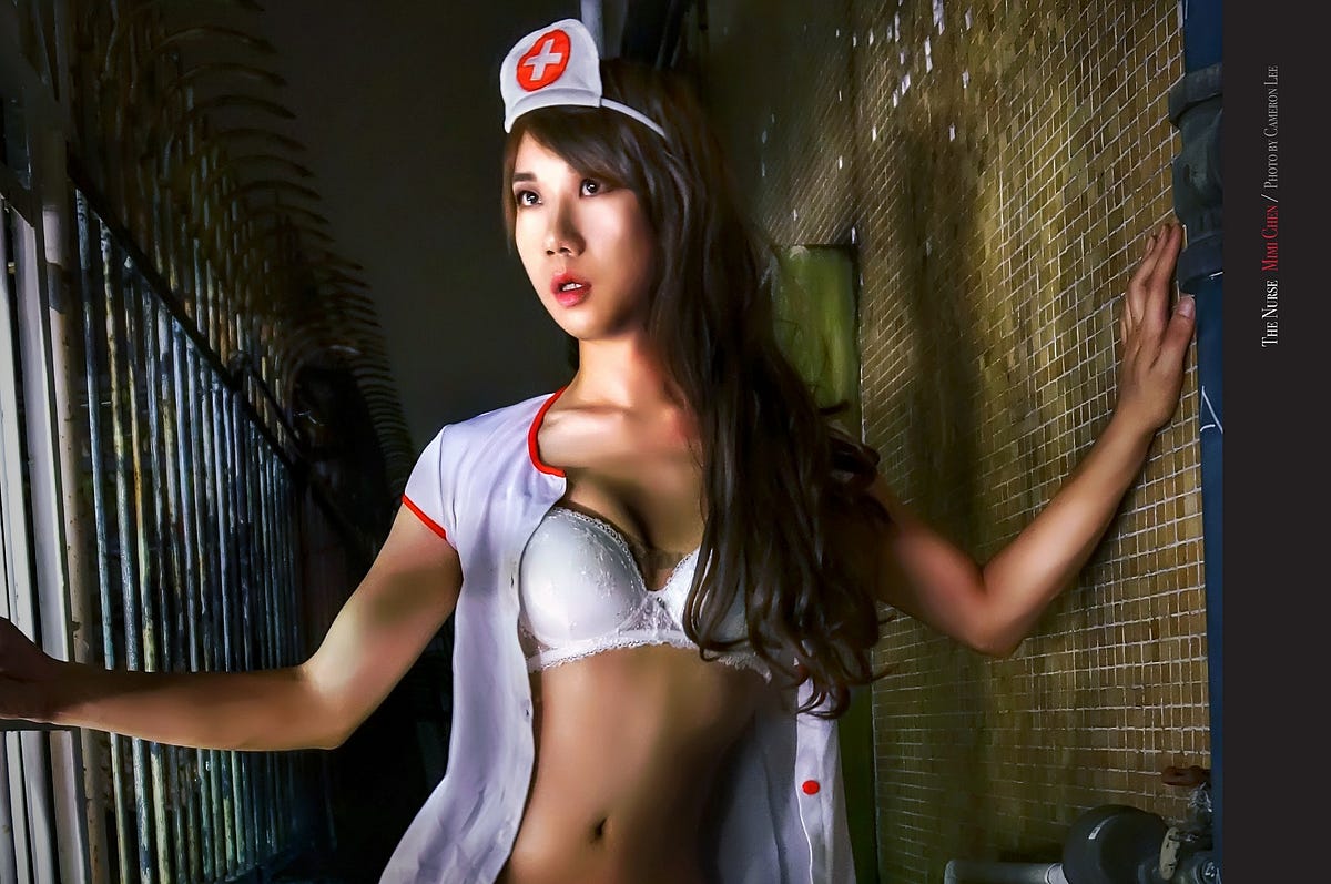 One hot nurse found the perfect solution to fighting covid a bikini