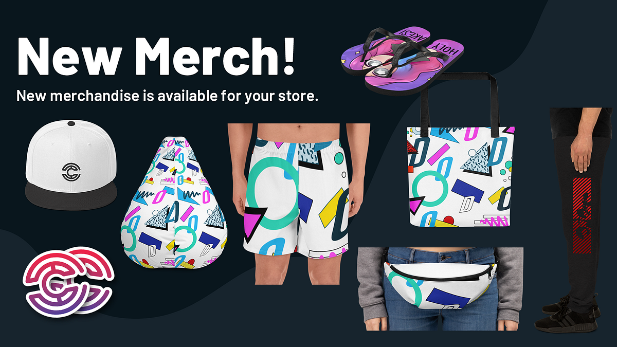 NEW merch options available for your 