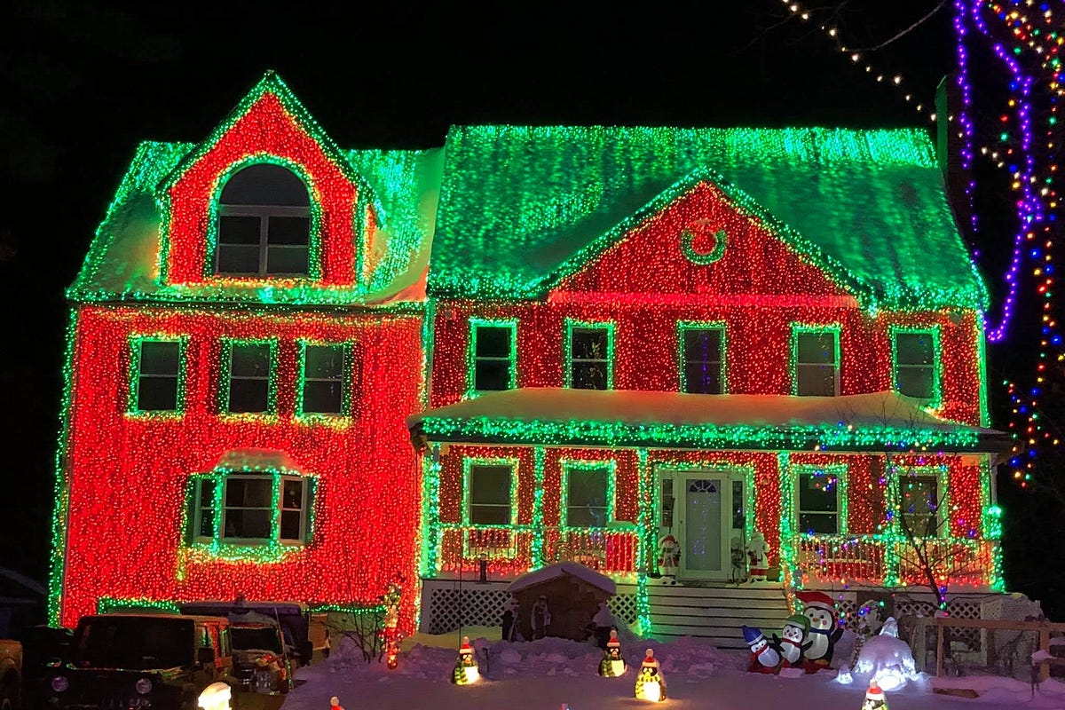 Insane Christmas Light Display in Wilmington, Massachusetts by Gina