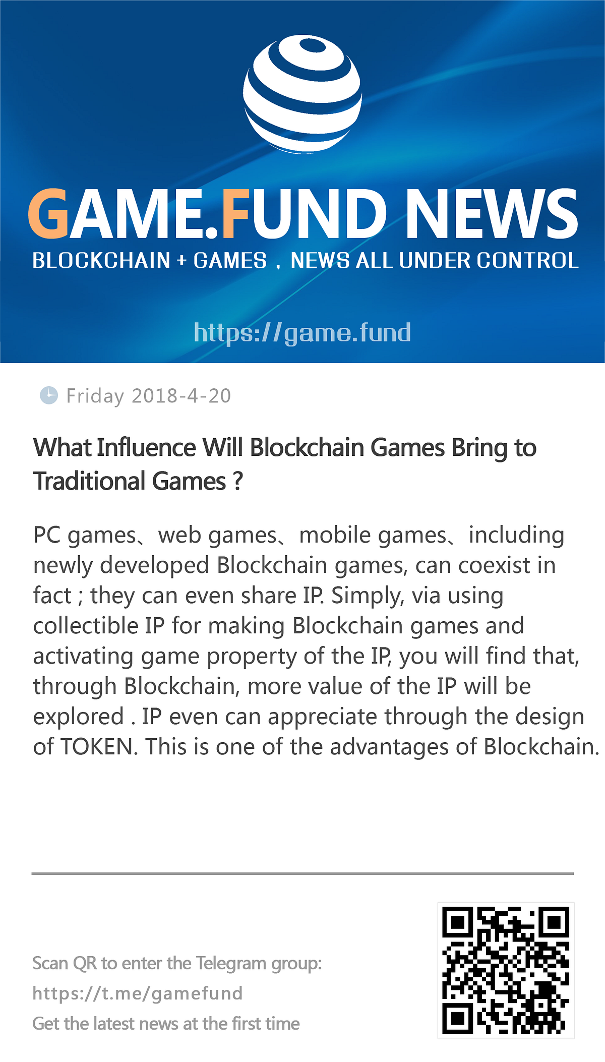 What Influence Will Blockchain Games Bring to Traditional Games ? by