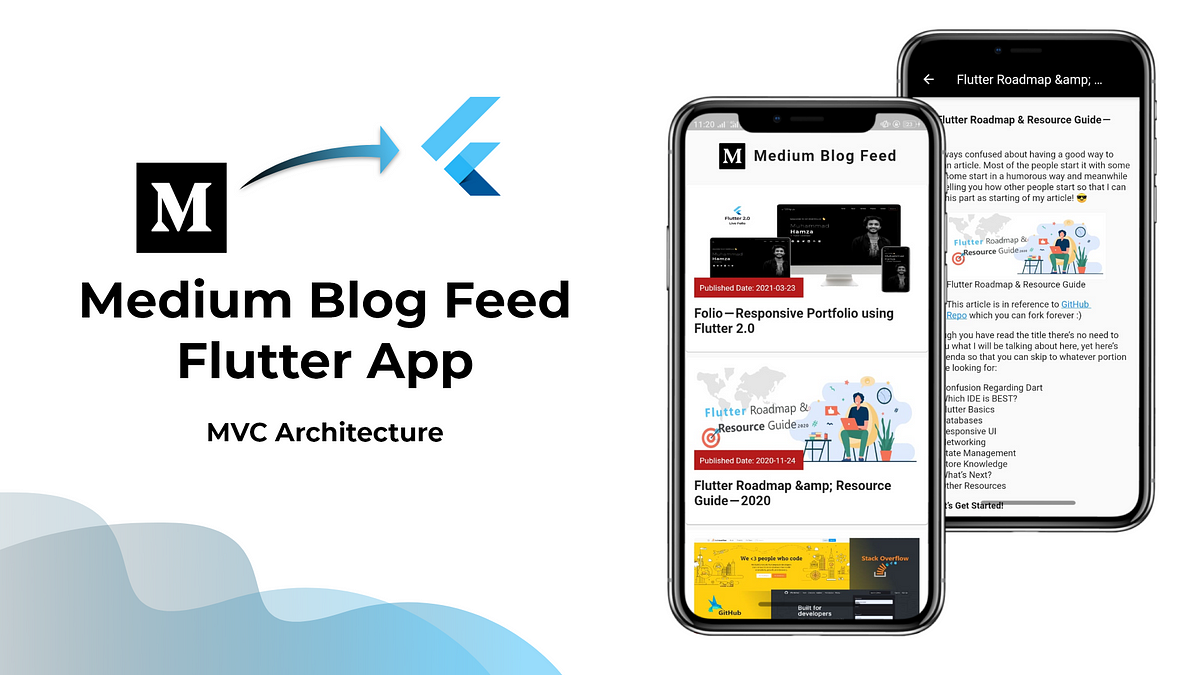 Integrate Medium Blog Feed in Flutter App — MVC Architecture