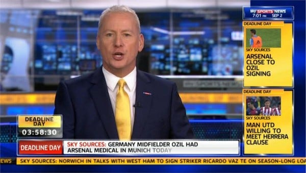 Transfer Deadline Day Watch Sky Sports News Free Stream Mathys Tel