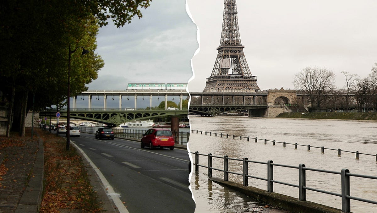 Paris sous l’eau. La crue de la seine a atteint des… by Olfa Ayed Medium
