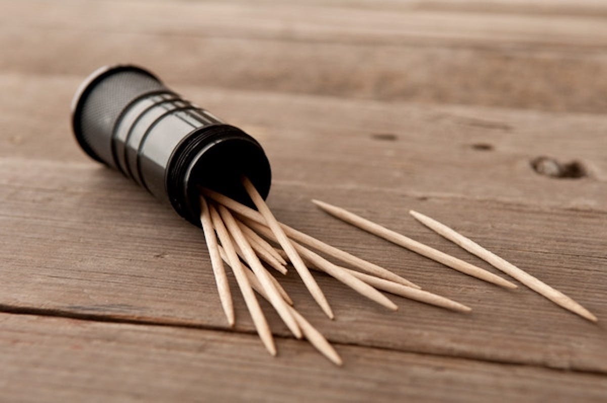 when was the toothpick invented
