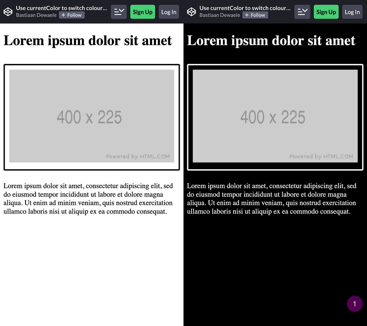 Css Use Currentcolor To Write Less Code By Bastiaan Dewaele Medium