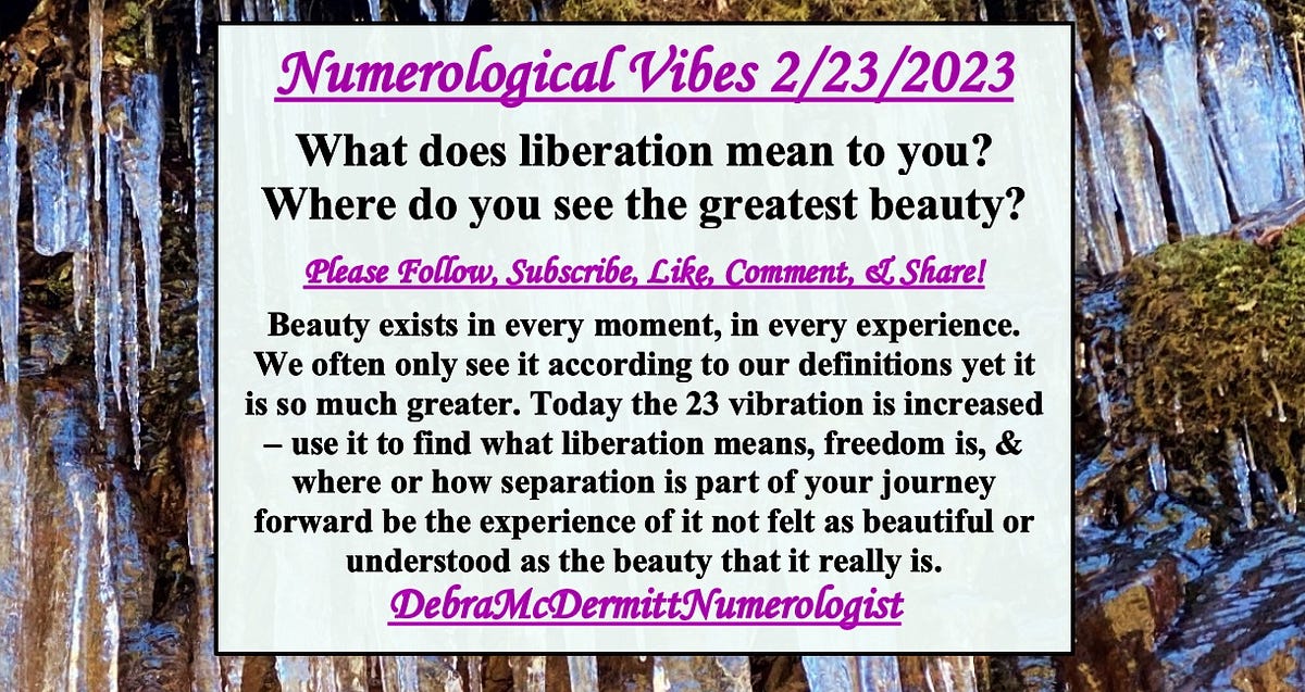 Numerology Feb. 23rd, 2023!!. Numerology Forecast 2/23/2023 by Debra