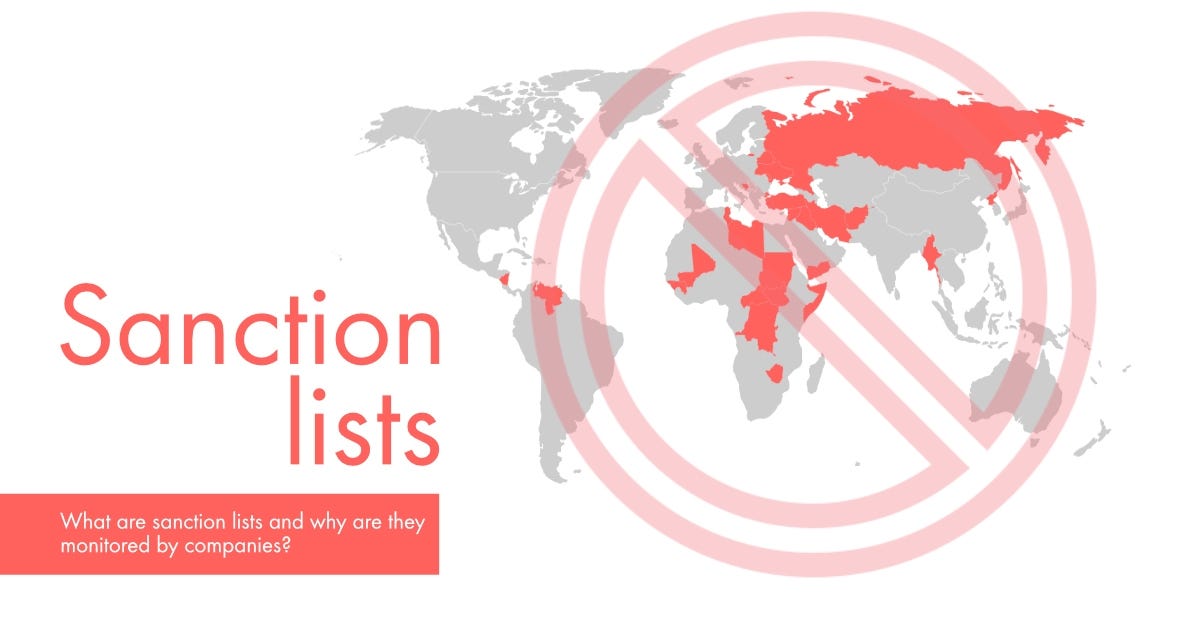 What Are Sanction Lists And Why Are They Monitored By Companies By Transparent Data Blog Transparent Data Eng Medium
