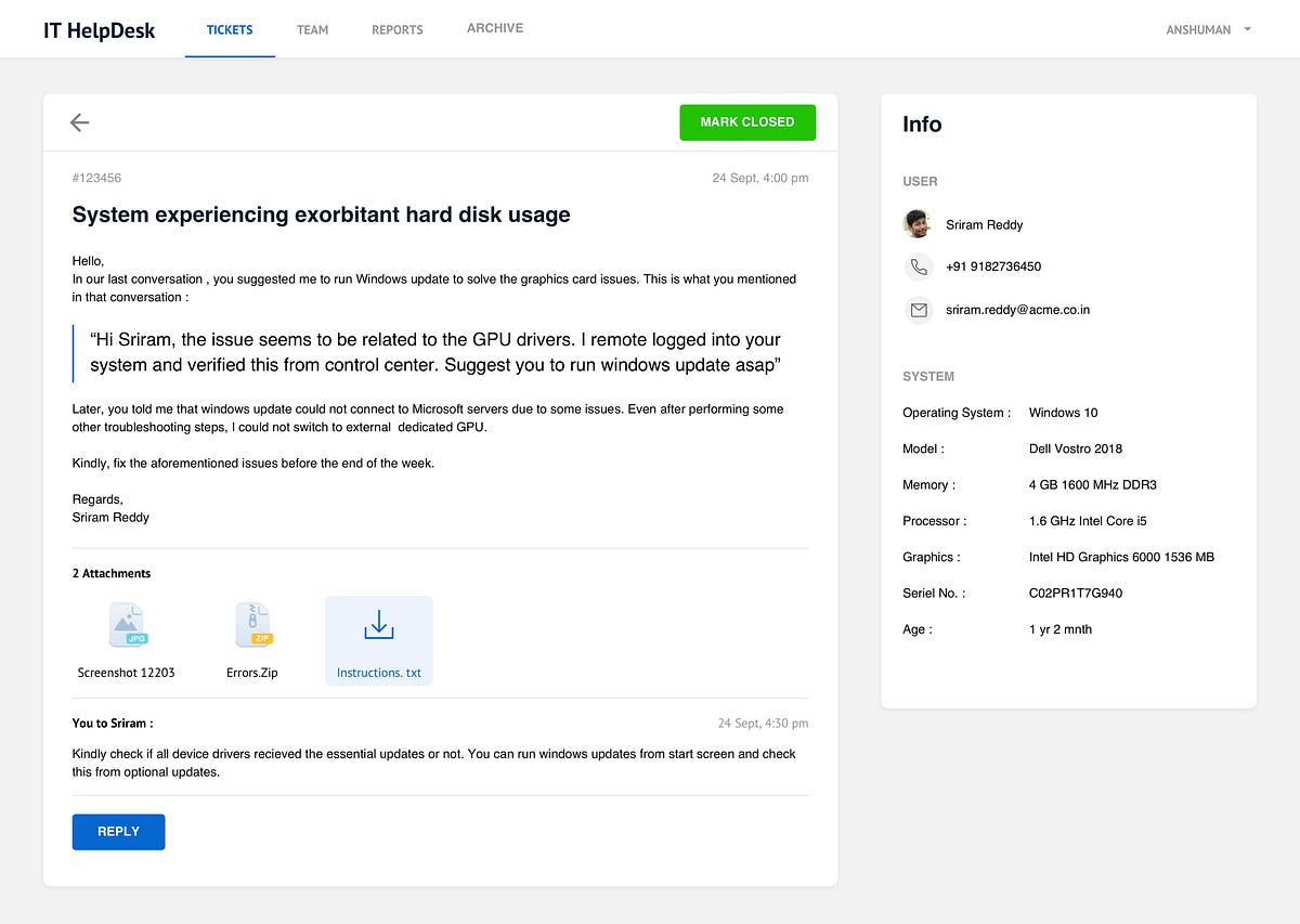 Designing a Help Desk Application by Anudeep Gupta Medium