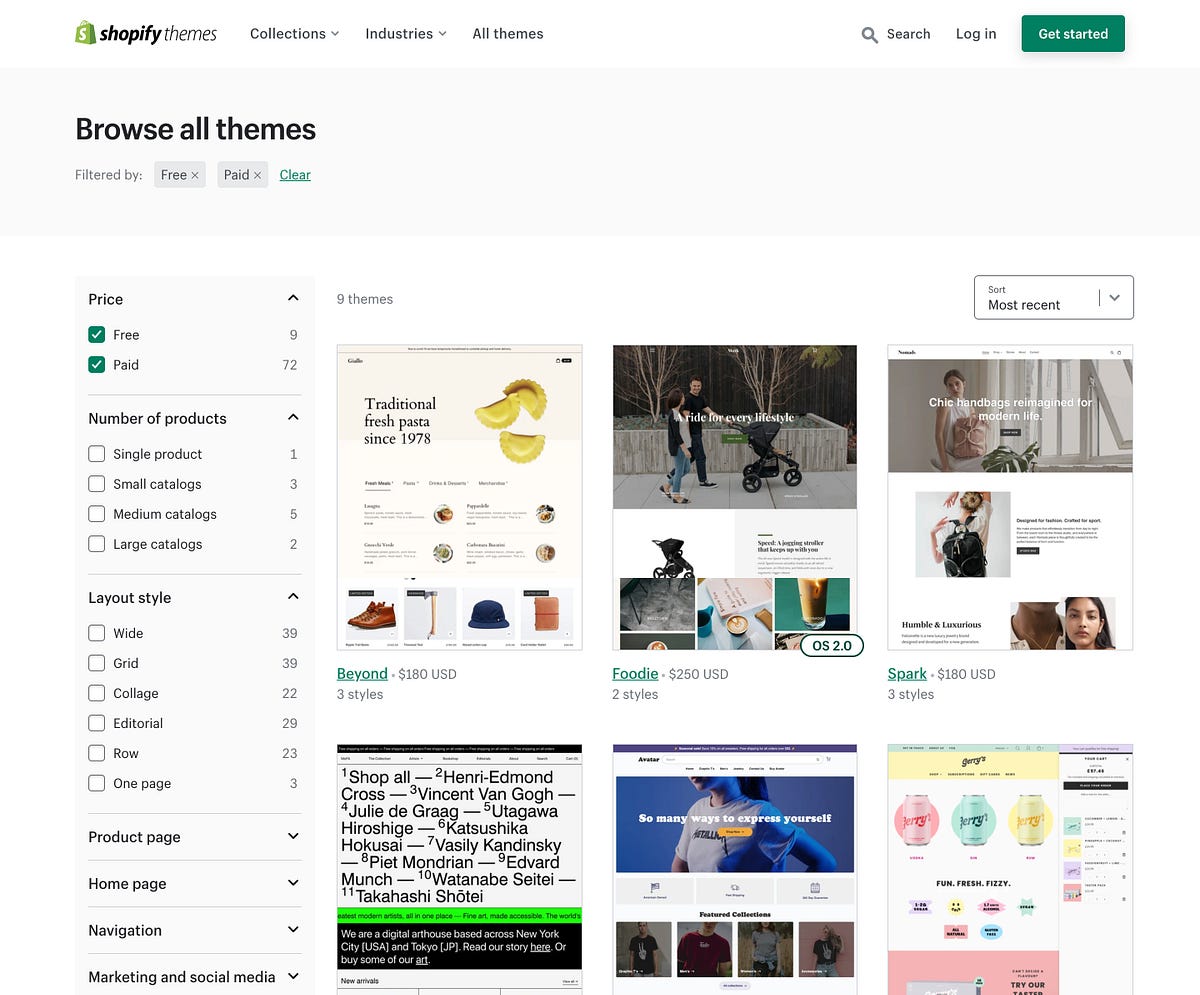Best premium Shopify themes in 2021 by Emrah Gunel Medium