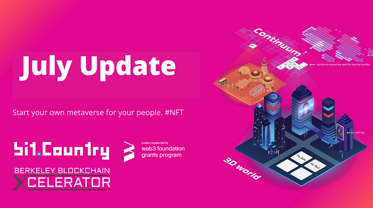 Development Updates July 2021
