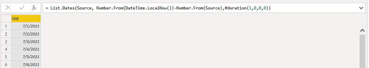 Creating a rolling calendar in power bi by adil memon medium