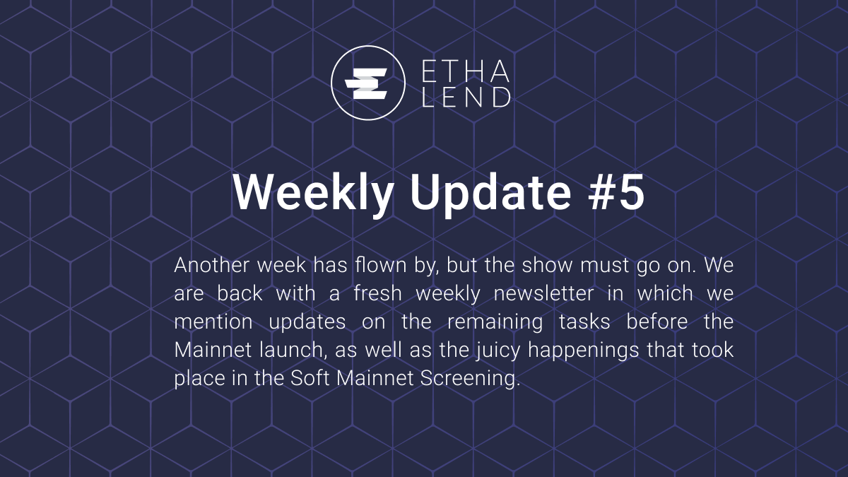 ETHA Lend Weekly Updates #5 — Mobile App, Backend, Vaults, Rewards, and the much-awaited soft…