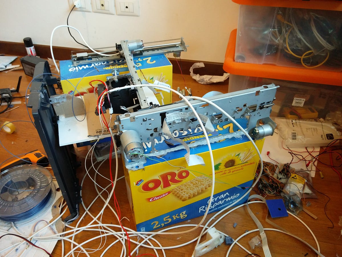 Upcycling Used Inkjet Printers Into a 10€ 3D Printer