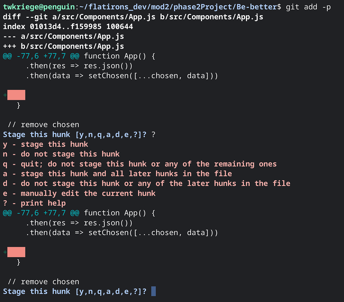 Git Add P A Scalpel for Your Commits. by Todd Krieger Medium