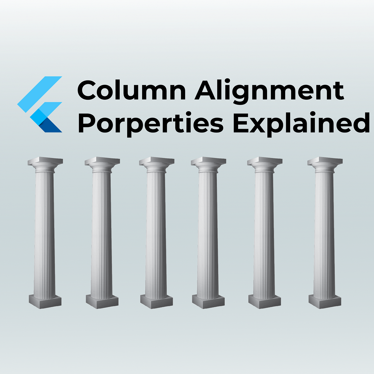 Flutter column alignment explained by dailyfluttter monster medium