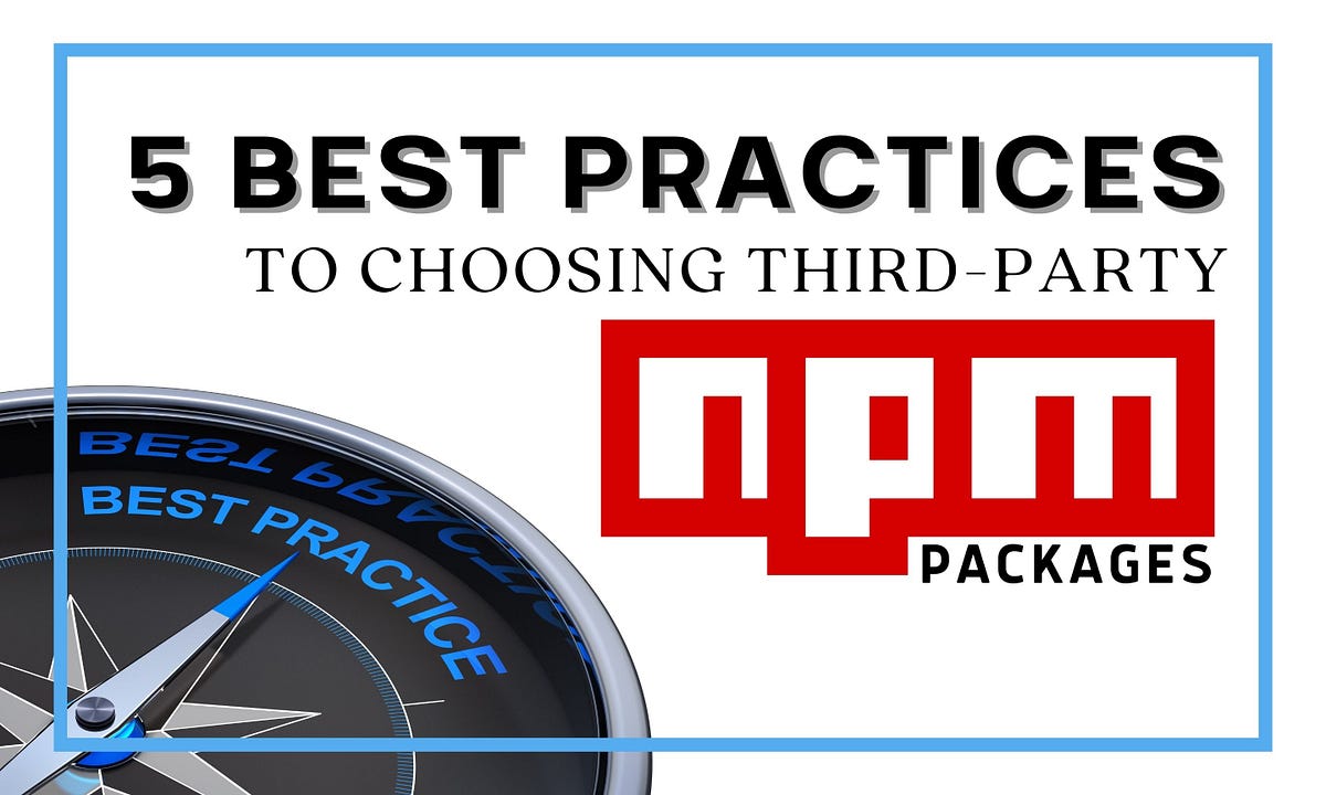 Best Practices for Using NPM packages